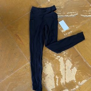 New athleta  leggings XS with slits on waistband